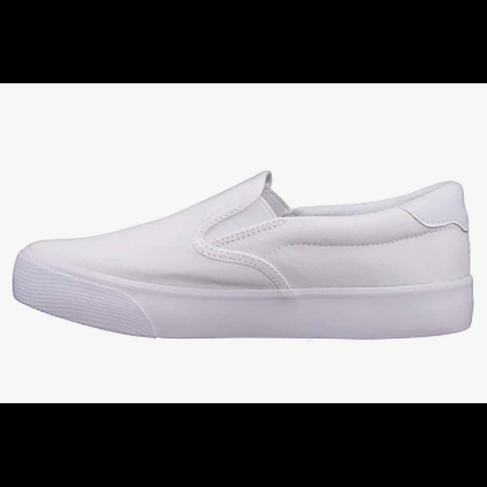 Lugz White Canvas Slip On Shoes
